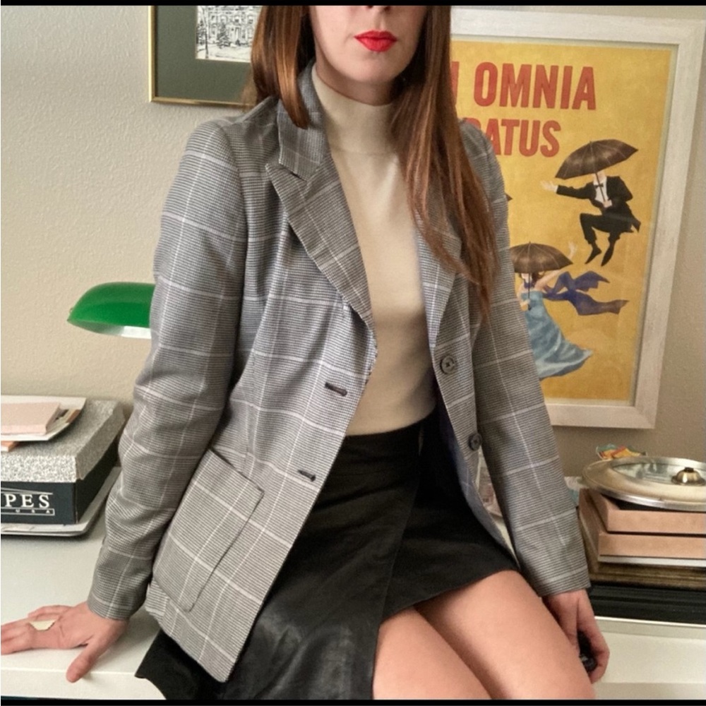 Michael Kors Classic Plaid Blazer Size 6